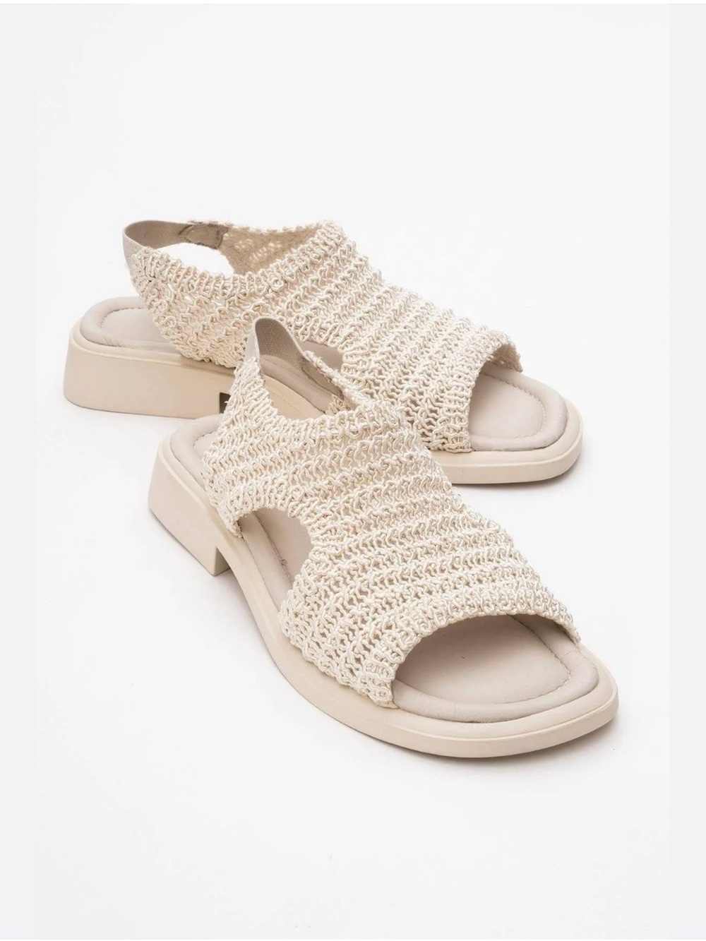 Forever & Always Weave Sandals in Cream